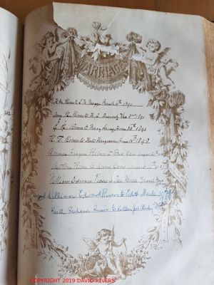 Family Bible - Marriages Register