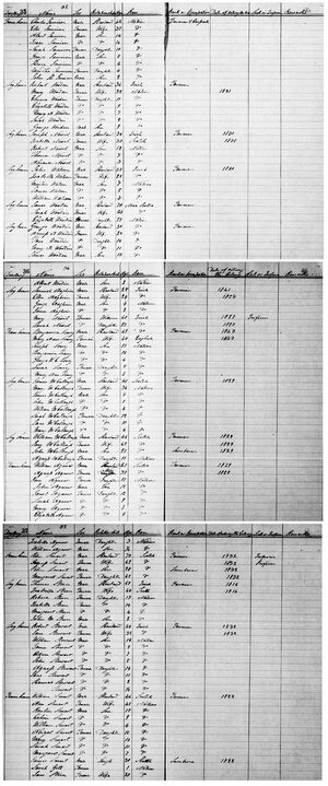1851 Census - Pleasant Ridge