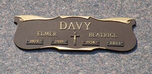 Elmer Davy Headstone