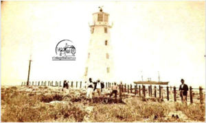 lighthouse at Hog island