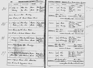 Louisa Blackman and Thomas Campbell Symons Marriage Certificate