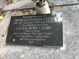 Arthur C & Cecilia M Cudby Grave