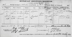 Marriage of Johannes Marthinus Oosthuijsen and Helena Petronella Niemand