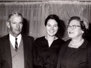 Les and  Jean Jacups with their daughter Jean.