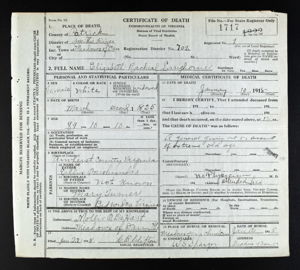 Virginia, Death Records, 1912-2014 for Elizabeth Racheal Langhorne - Image 323