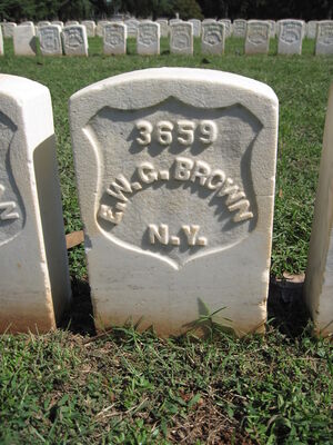 Eli W Brown grave marker