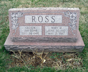 Giles Ross Tombstone
