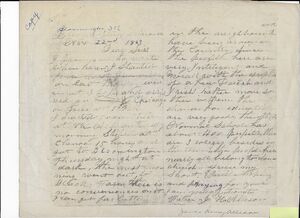 James Henry Allison letter written on November 22, 1863.