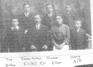 Eli with his wife and several children.