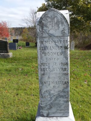 Alexander & Janet were buried at Brookfield Eastside Cemetery