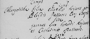 Christening registration Margaritha Keijsers, Horst 06 Jan 1731