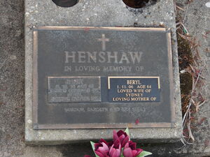 Beryl Ross (Land) Henshaw & Sydney Henshaw