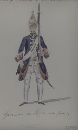 Grenadier Staatse leger, ceremonieel uniform.