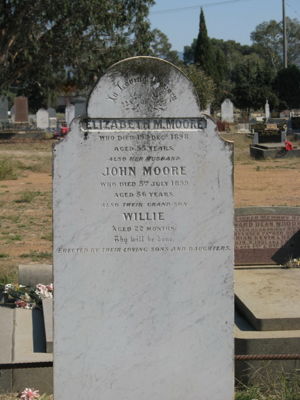Grave of John and Elizabeth Moore