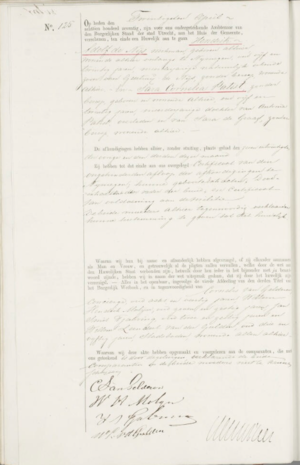 Marriage Certificate of Hendrik Adolf de Nijs and Sara Cornelia Patist
