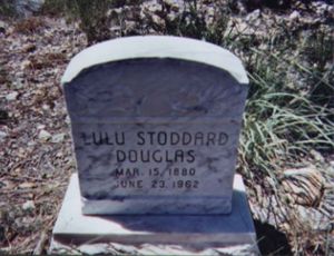 Grave of Lulu Belle Brizzee Stoddard Douglas