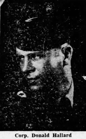 Corporal Donald Hallard