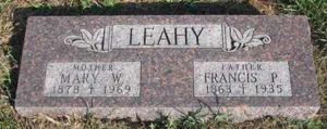 Francis and Mary Kane Leahy