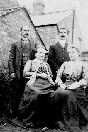 Joe Hull (left), Thomas McCarthy (right) with wives, Ellen and Margaret nee Broderick