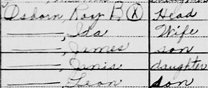 Roy B Osborn household, 1940 US Census