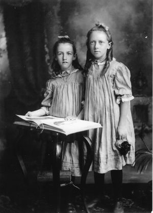 Ada with older sister Ethel.