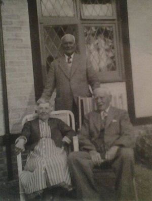 Jane Merrell with brothers Charles (standing) & Thomas sitting.