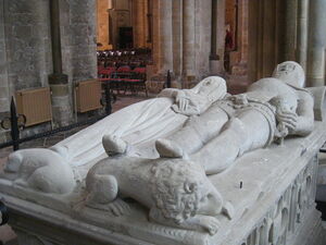 Memorial thought to be of Eleanor of Lancaster and Richard FitzAlan, Earl of Arundel