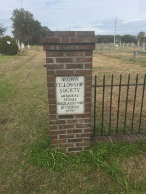 Brown Fellowship Society Cemetery Entrance