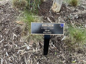 John Crow memorial Plaque