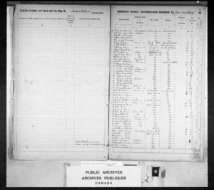 1851 Census of Canada - Norfolk County, Windham, Ontario