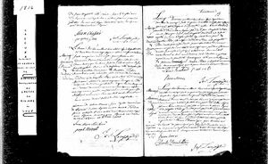 Maximien Rioux and Esther Sirois (Syroi) Marriage Record