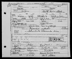 Morriss Jacob Albright Jr. Death Certificate
