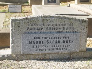 Madge Sarah (Baynes) Nash & Philip James Nash