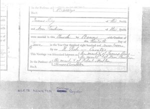 James King Marriage Certificate