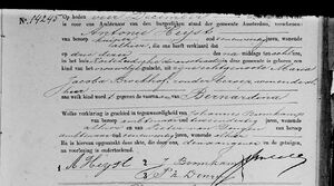 Bernardina Heijst - Birth Record