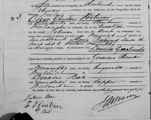 Birth registration of Louisa Geertruida Voituron
