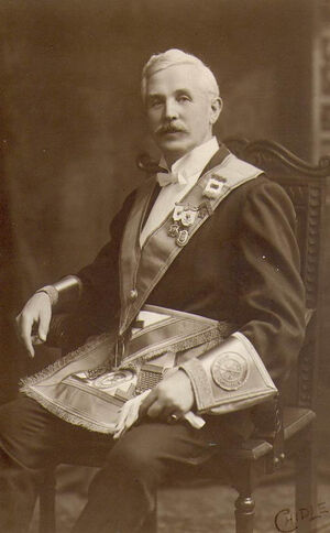 William Norton, dressed as freemason