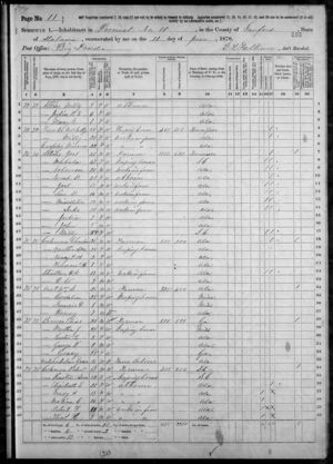 1870 Sanford, AL Precinct 10 P11 72-78 uploaded by Mary Atkins