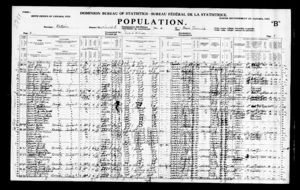 Sixth Census Of Canada, 1921