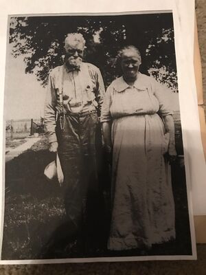 Granville and Lucy Peasley late in life.
