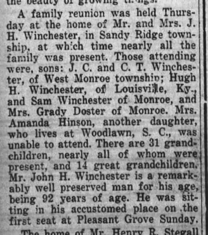 John Winchester Reunion, August 1923