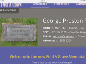 Grandpa Georges Final Resting place