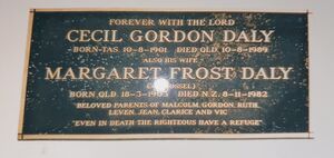 Headstone from Memerambi QLD (Margaret is buried in Tauranga NZ)
