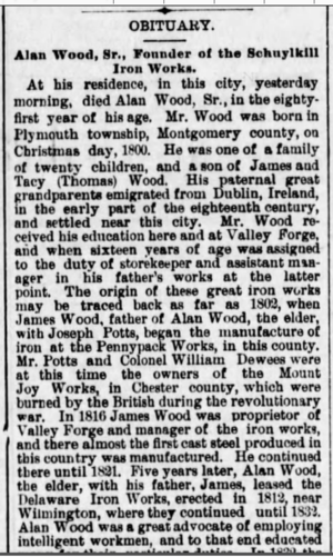 Obituary of Alan Wood, Page 1