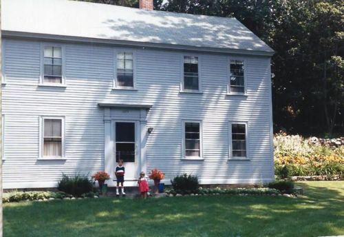 This is the Andrews/Woodbury house at the head of Folly Cove, Gloucester as seen in the 1980s. Edgar Woodbury Andrews lived there at the time of the 1900 US Census. It was built by his mother's Woodbury family