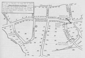 Location of Henry Bridgham's home