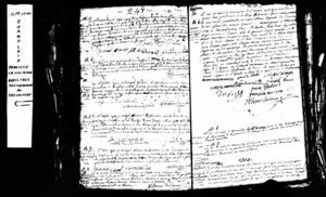Marriage Record of Jean-Francois Courville and Marguerite Vien