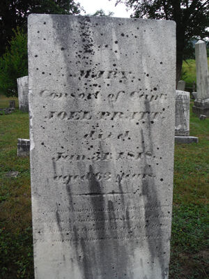 Mary Beach Pratt headstone