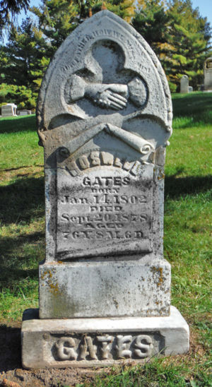 Roswell Gates Headstone