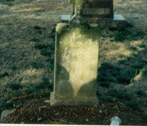 Joseph Gottsponer headstone St Vincent Arkansas